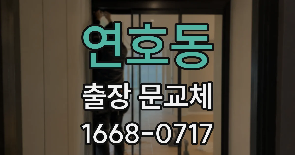 연호동 출장 문교체
