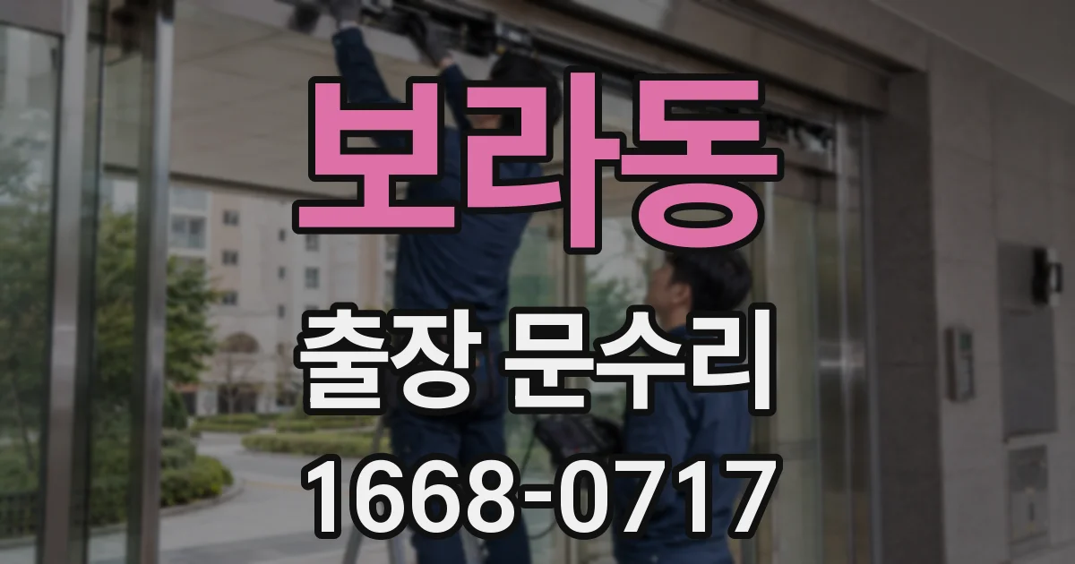보라동 출장 문수리
