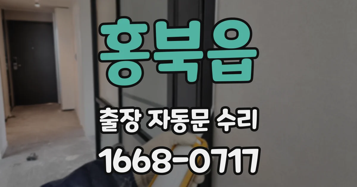 홍북읍 출장 자동문 수리