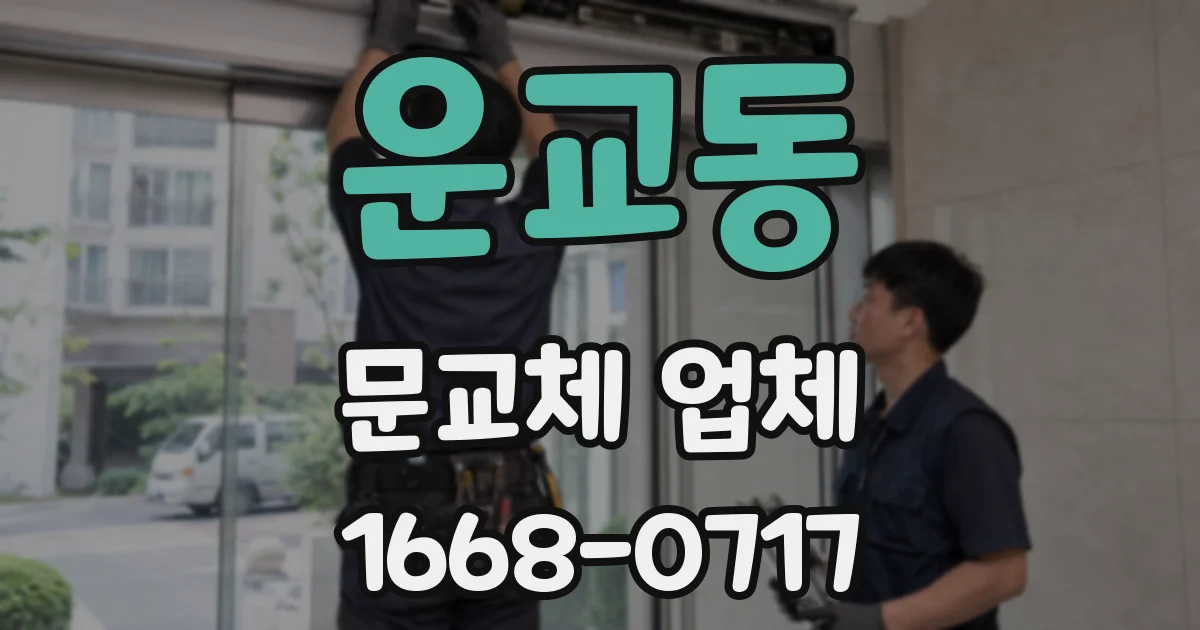 운교동 문교체 업체