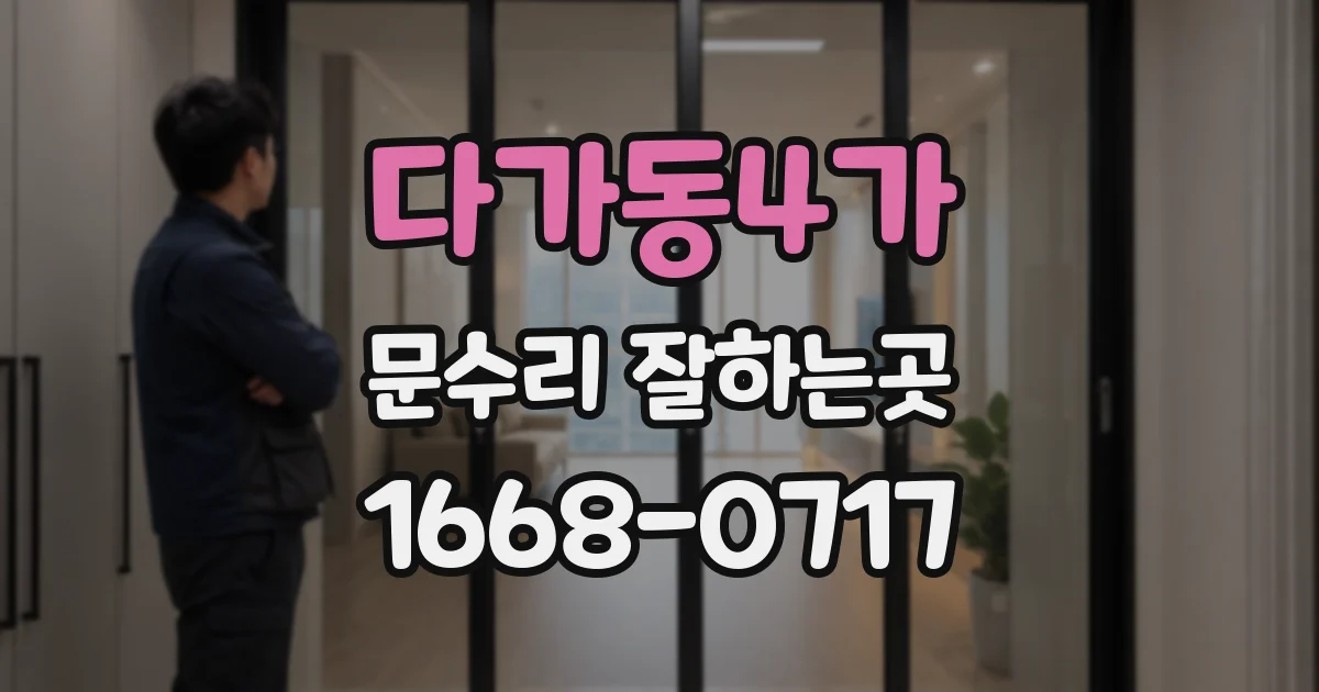 다가동4가 문수리 잘하는곳