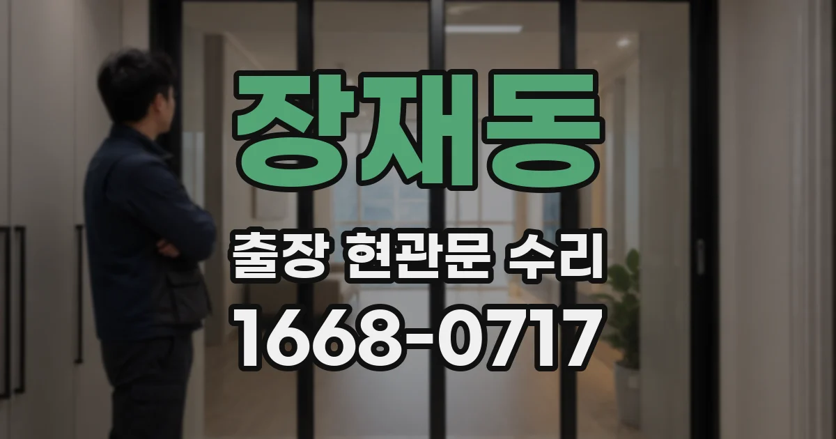장재동 출장 현관문 수리
