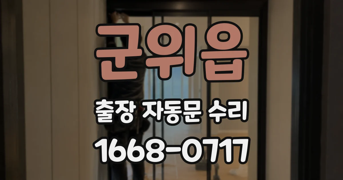 군위읍 출장 자동문 수리