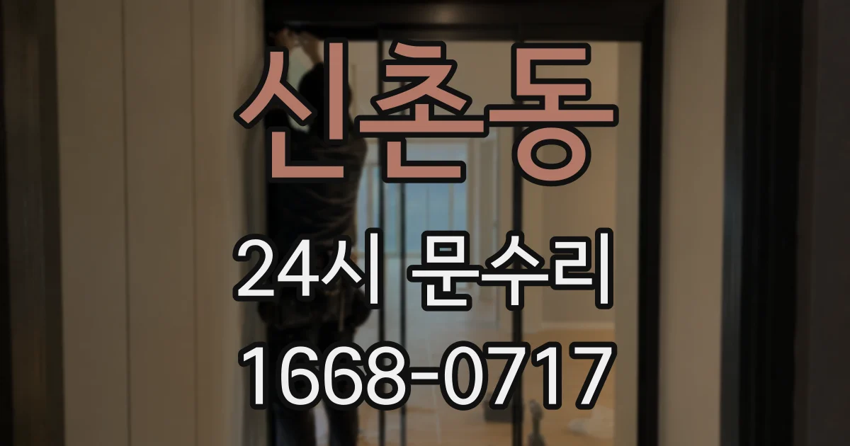 신촌동 24시 문수리