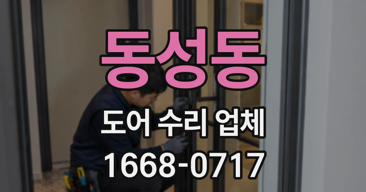 동성동 도어 수리 업체