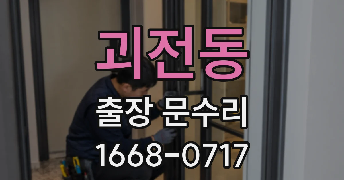 괴전동 출장 문수리