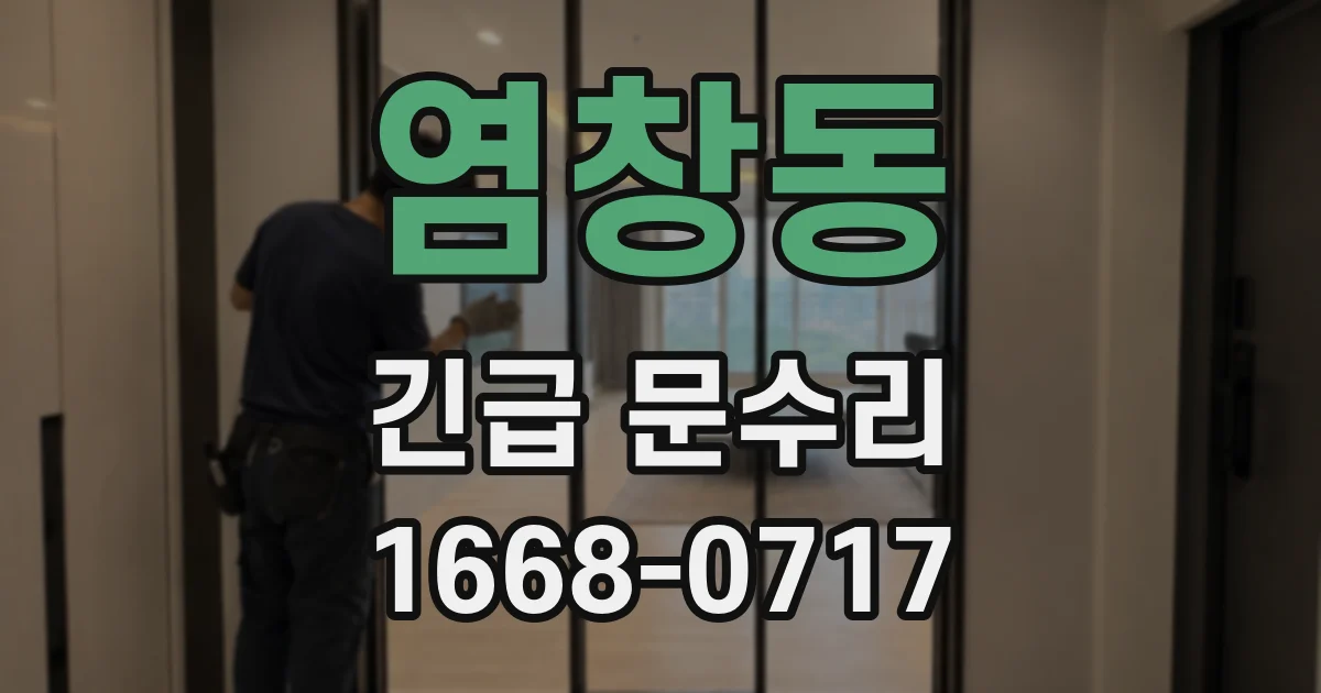 염창동 긴급 문수리