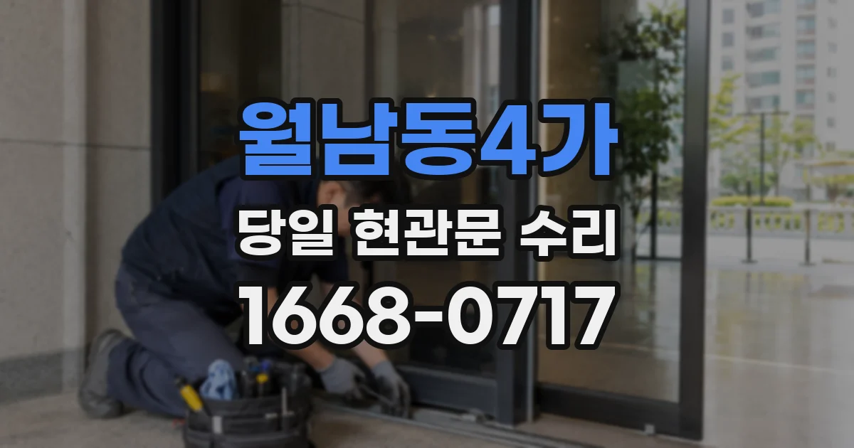 월남동4가 당일 현관문 수리