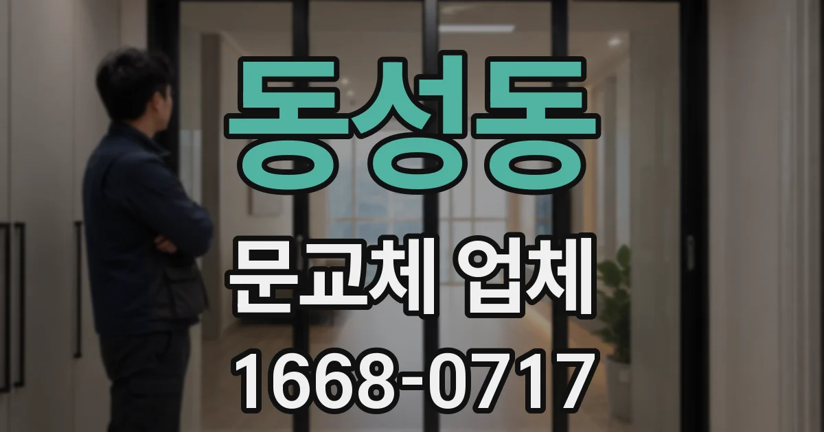 동성동 문교체 업체
