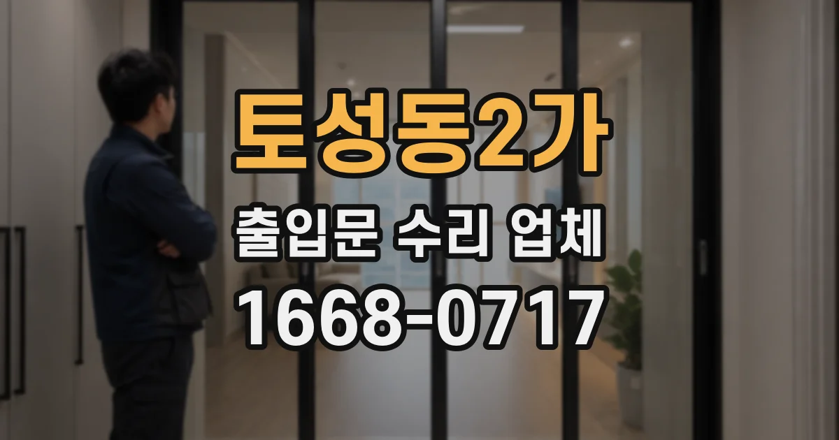 토성동2가 출입문 수리 업체