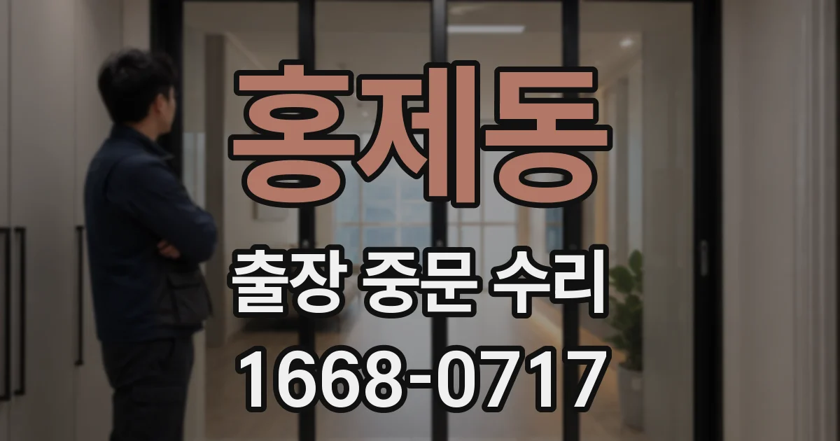 홍제동 출장 중문 수리