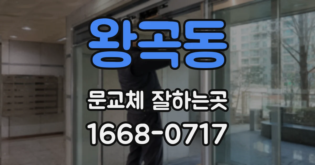 왕곡동 문교체 잘하는곳