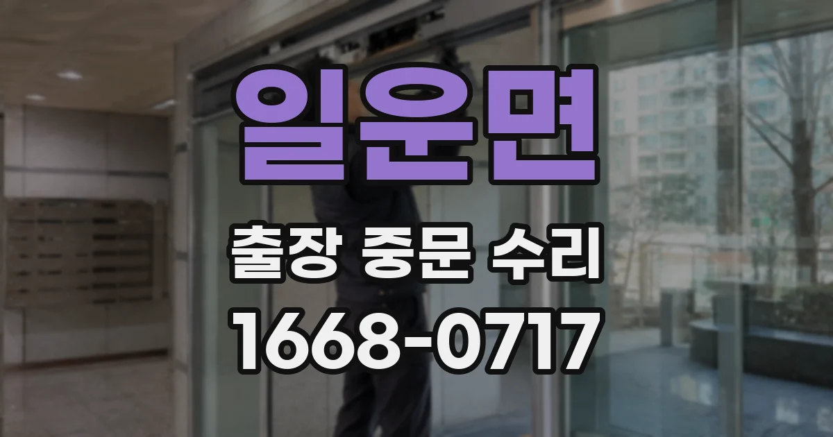 일운면 출장 중문 수리