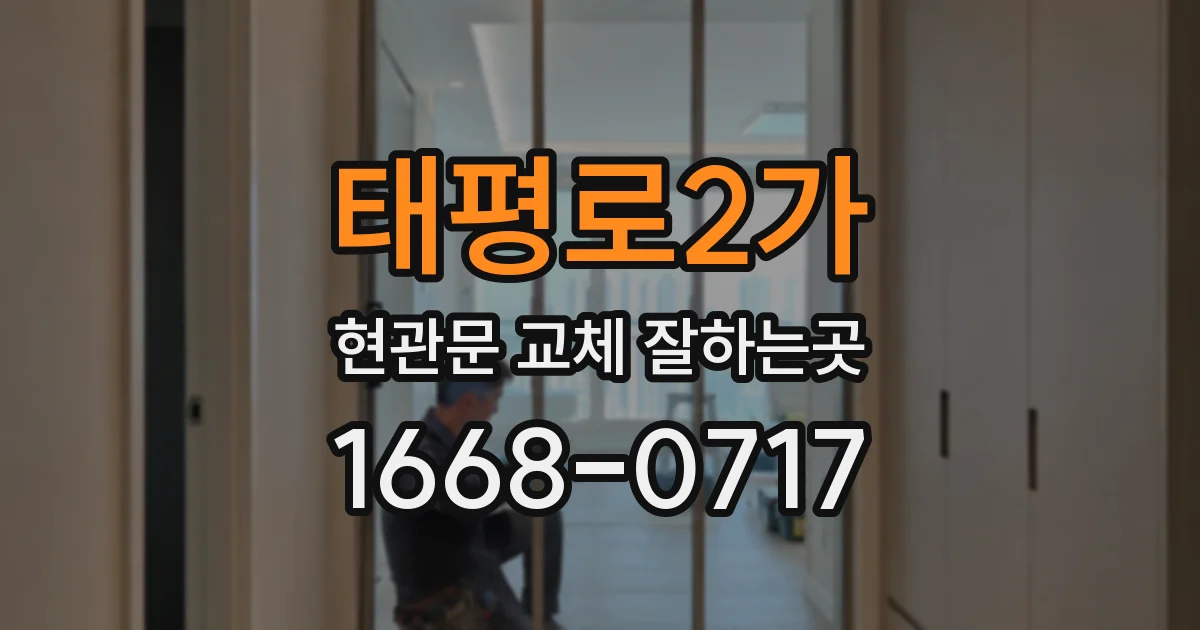 태평로2가 현관문 교체 잘하는곳