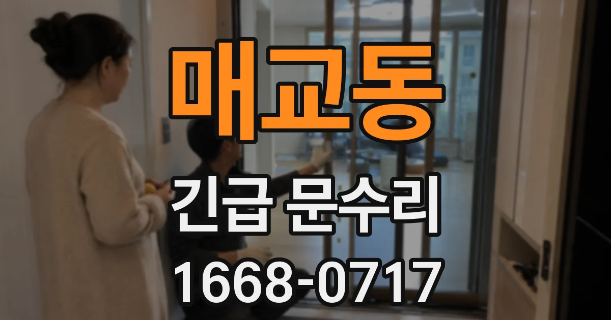 매교동 긴급 문수리