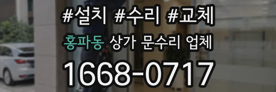 홍파동 상가 문수리 업체
