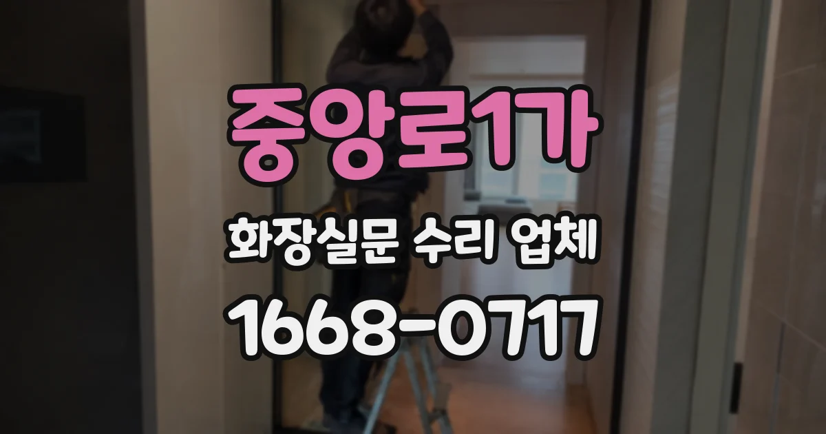 중앙로1가 화장실문 수리 업체
