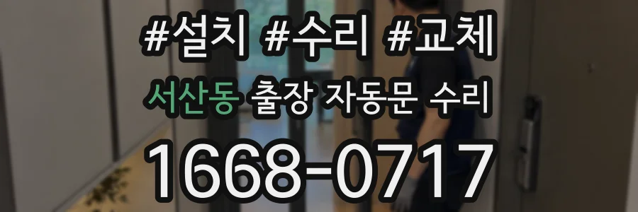 서산동 출장 자동문 수리