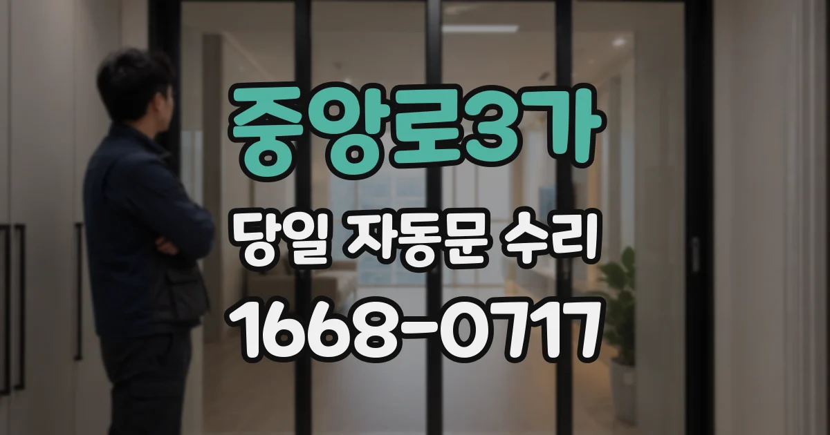 중앙로3가 당일 자동문 수리