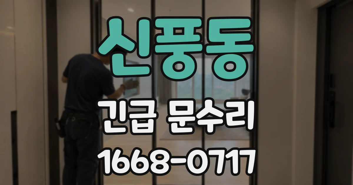 신풍동 긴급 문수리