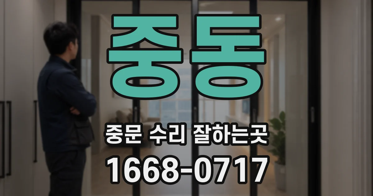 중동 중문 수리 잘하는곳
