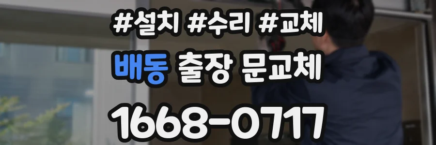 배동 출장 문교체
