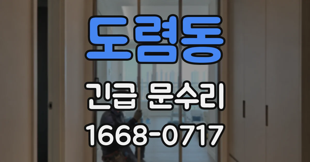 도렴동 긴급 문수리