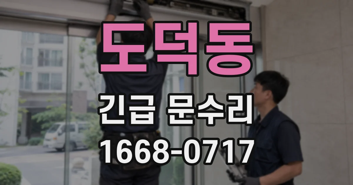 도덕동 긴급 문수리