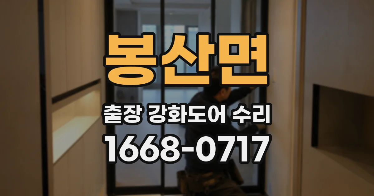 봉산면 출장 강화도어 수리