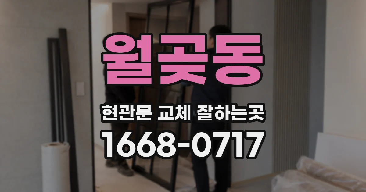 월곶동 현관문 교체 잘하는곳