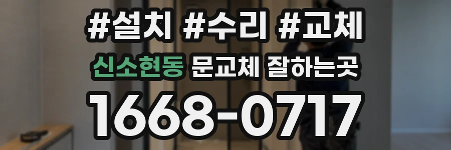 신소현동 문교체 잘하는곳