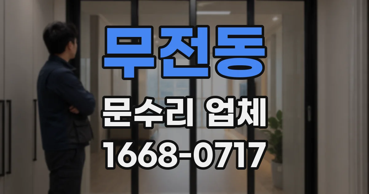 무전동 문수리 업체