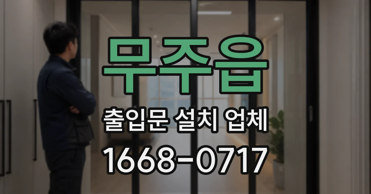 무주읍 출입문 설치 업체