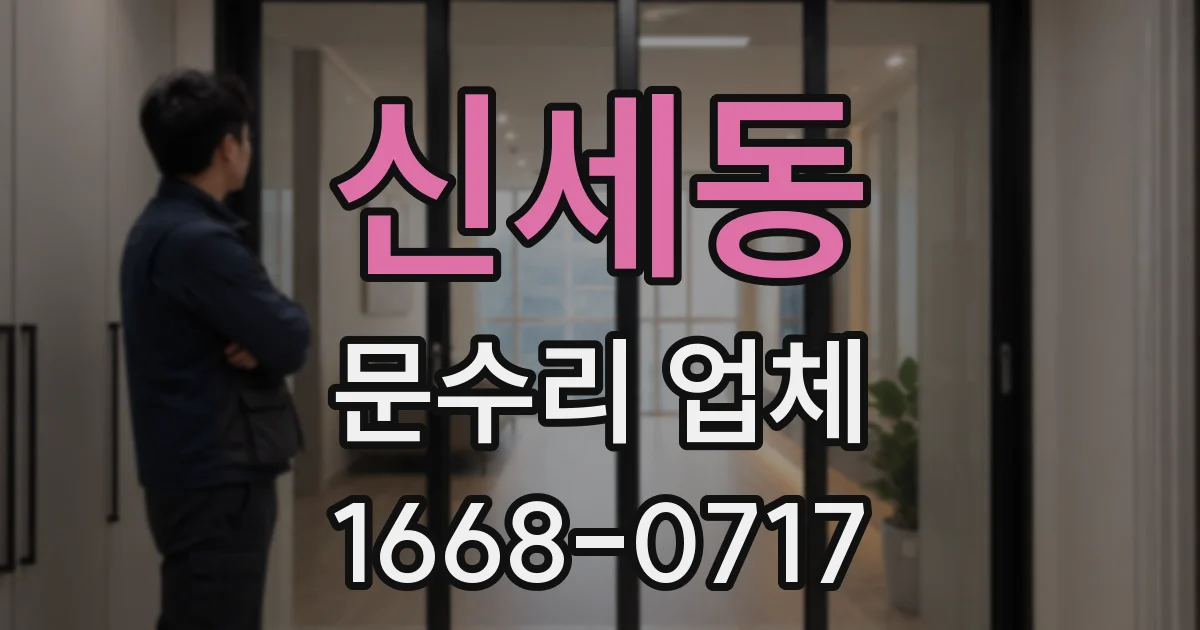 신세동 문수리 업체