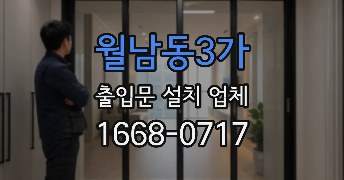 월남동3가 출입문 설치 업체