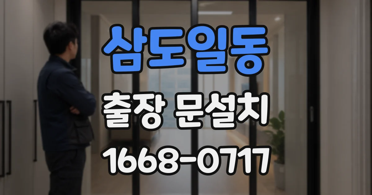 삼도일동 출장 문설치