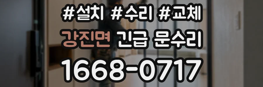 강진면 긴급 문수리