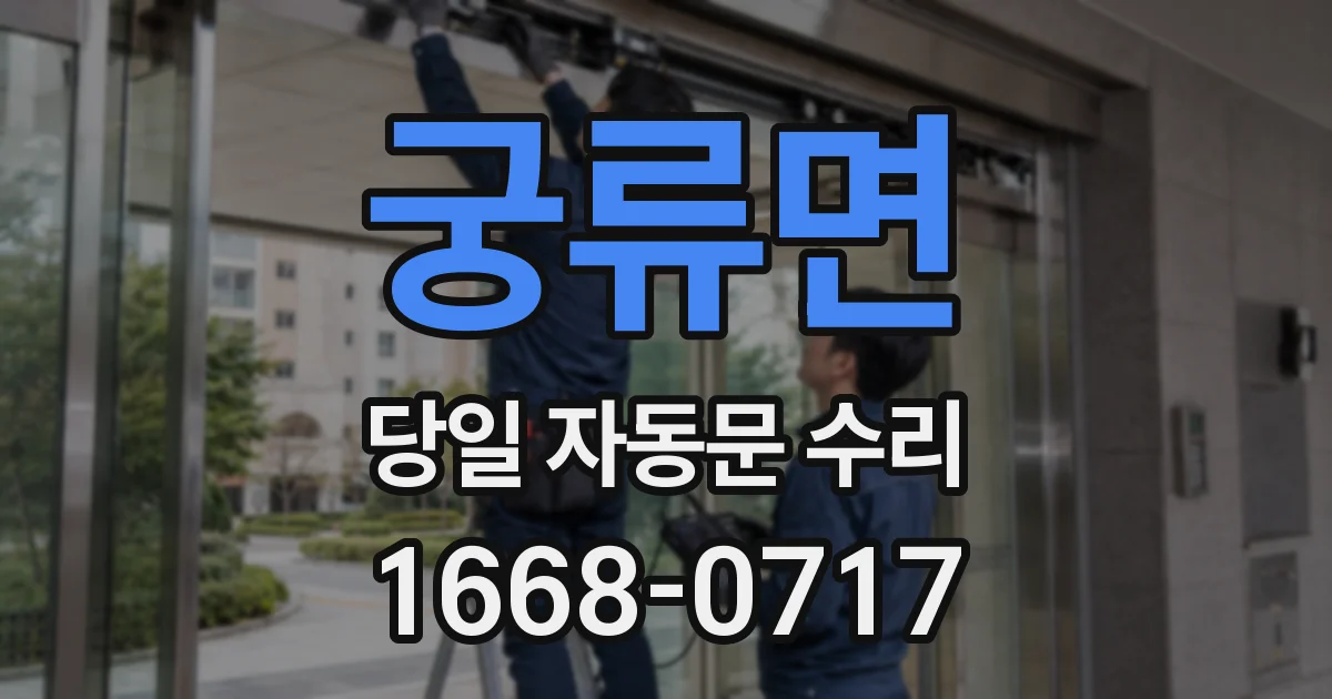 궁류면 당일 자동문 수리