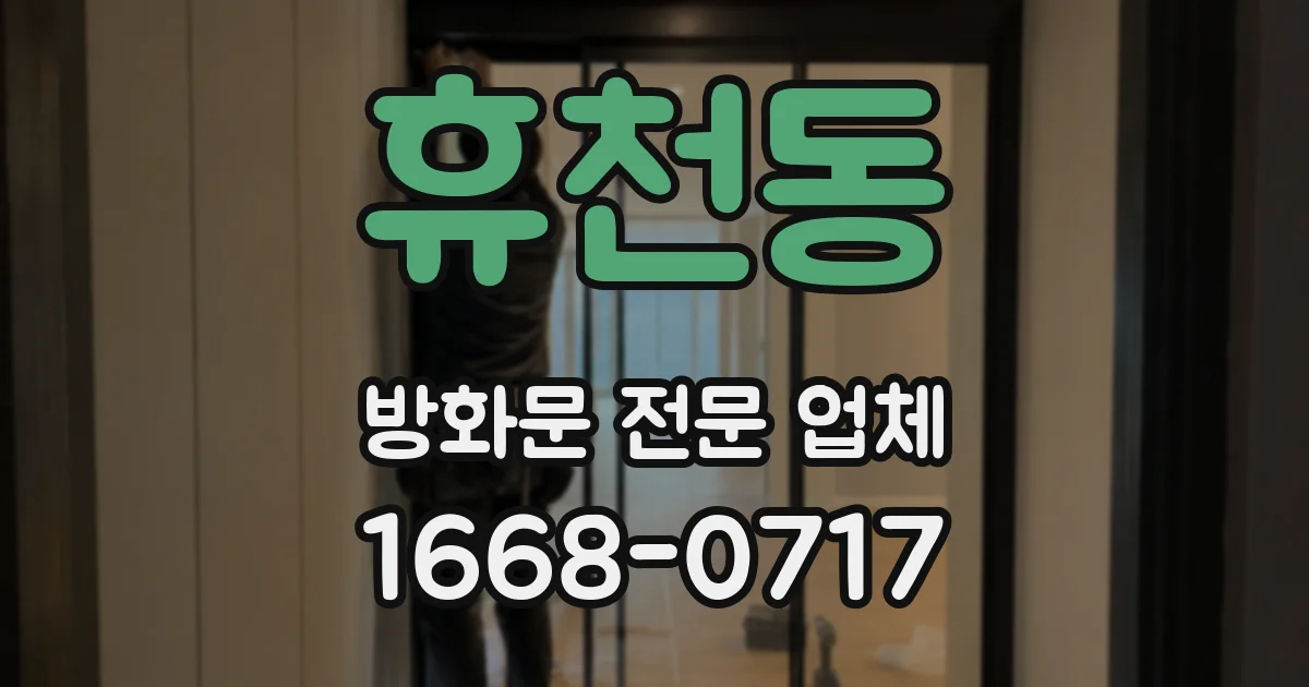 휴천동 방화문 전문 업체