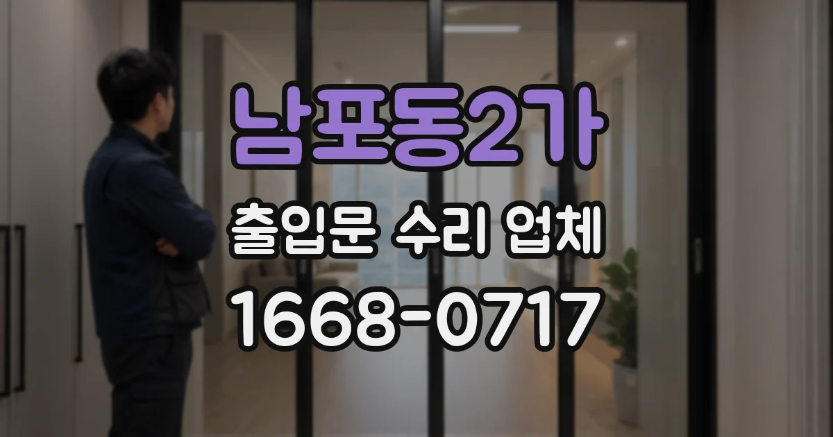 남포동2가 출입문 수리 업체