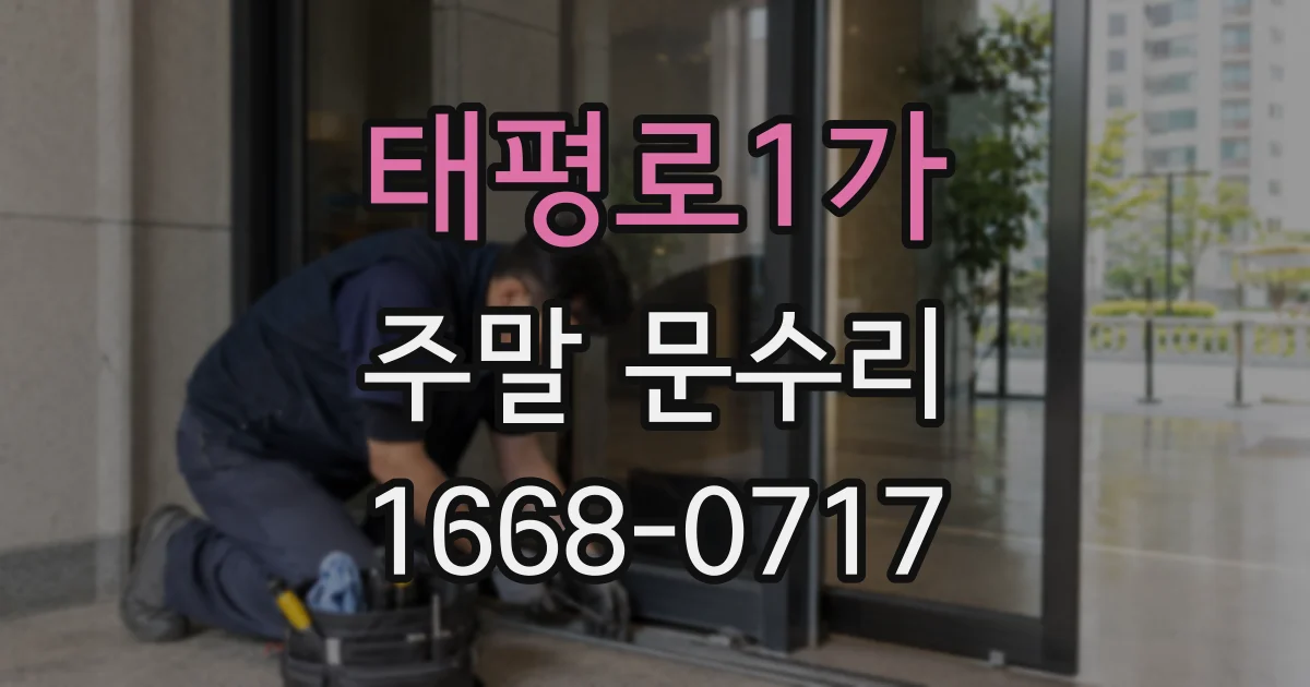 태평로1가 주말 문수리
