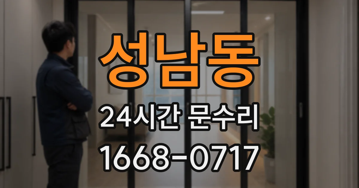 성남동 24시간 문수리