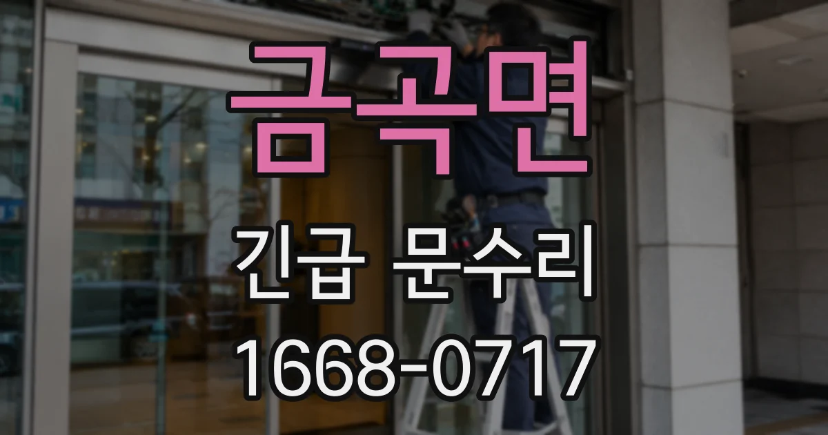 금곡면 긴급 문수리