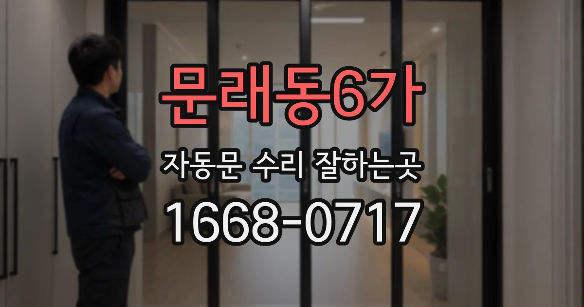 문래동6가 자동문 수리 잘하는곳