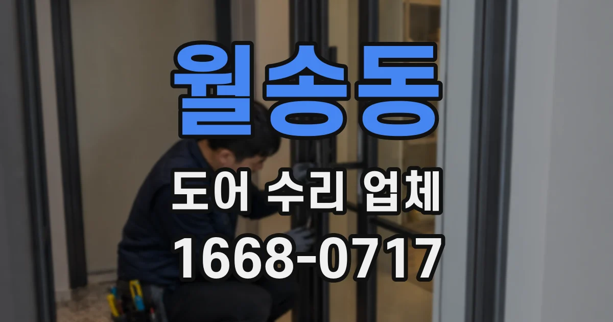 월송동 도어 수리 업체