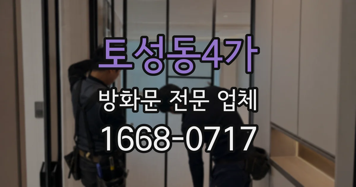 토성동4가 방화문 전문 업체