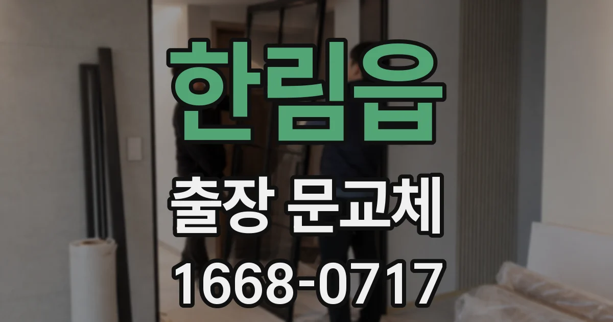 한림읍 출장 문교체