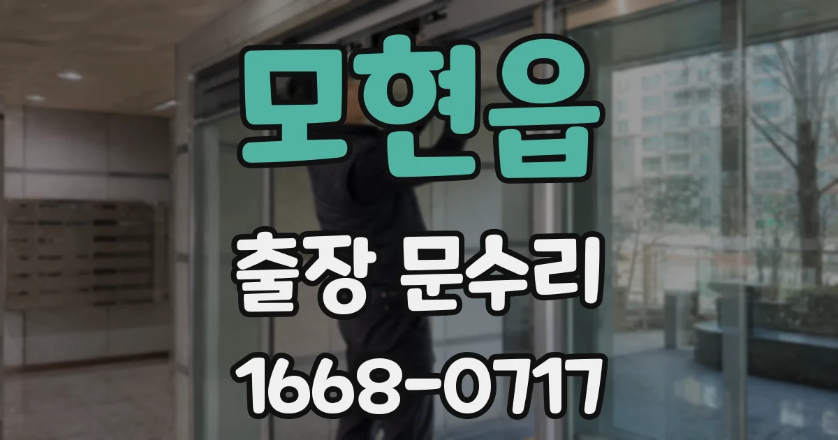 모현읍 출장 문수리