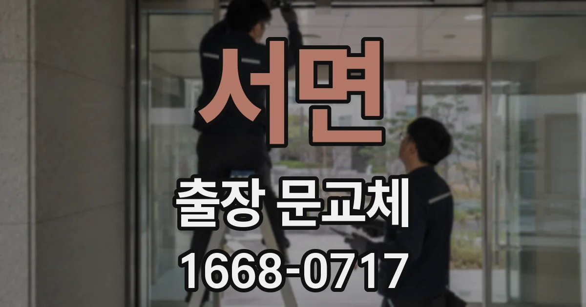 서면 출장 문교체