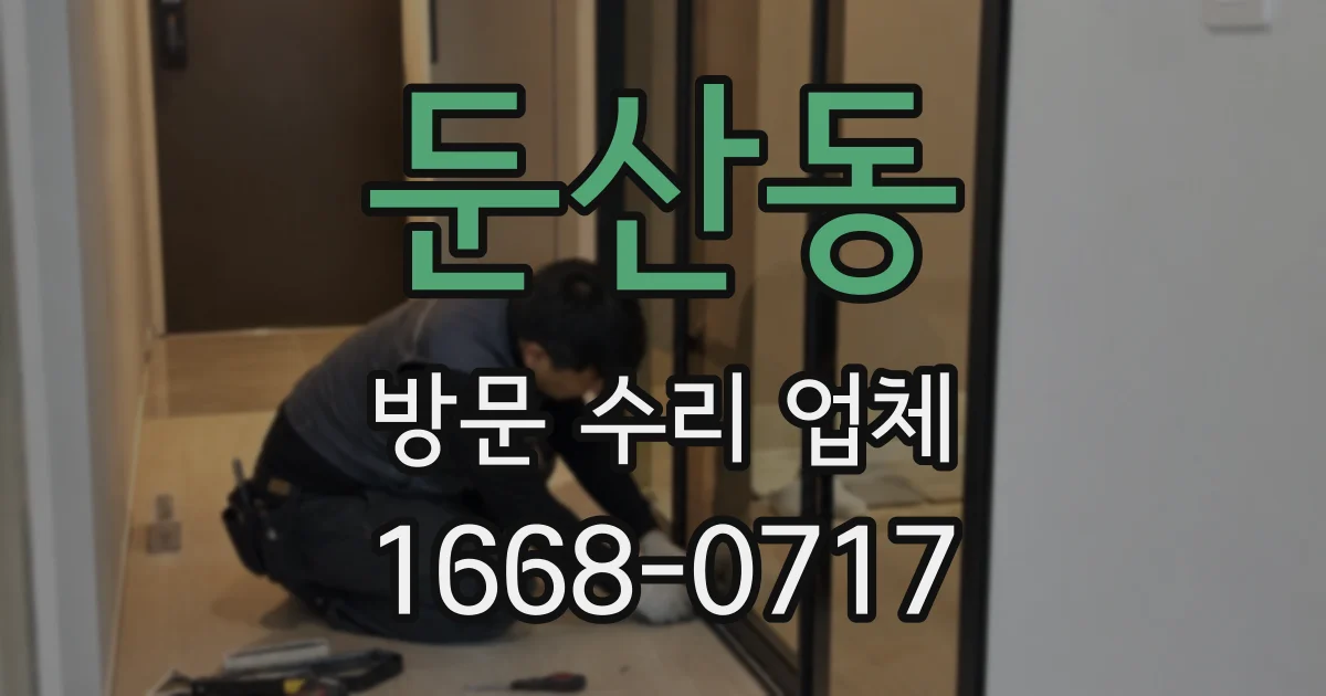 둔산동 방문 수리 업체